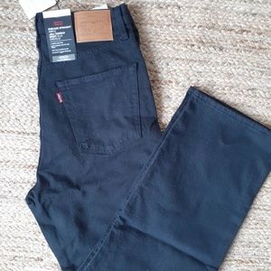 NWT Levi's Ribcage Straight Ankle Jeans in Black Sprout - 29